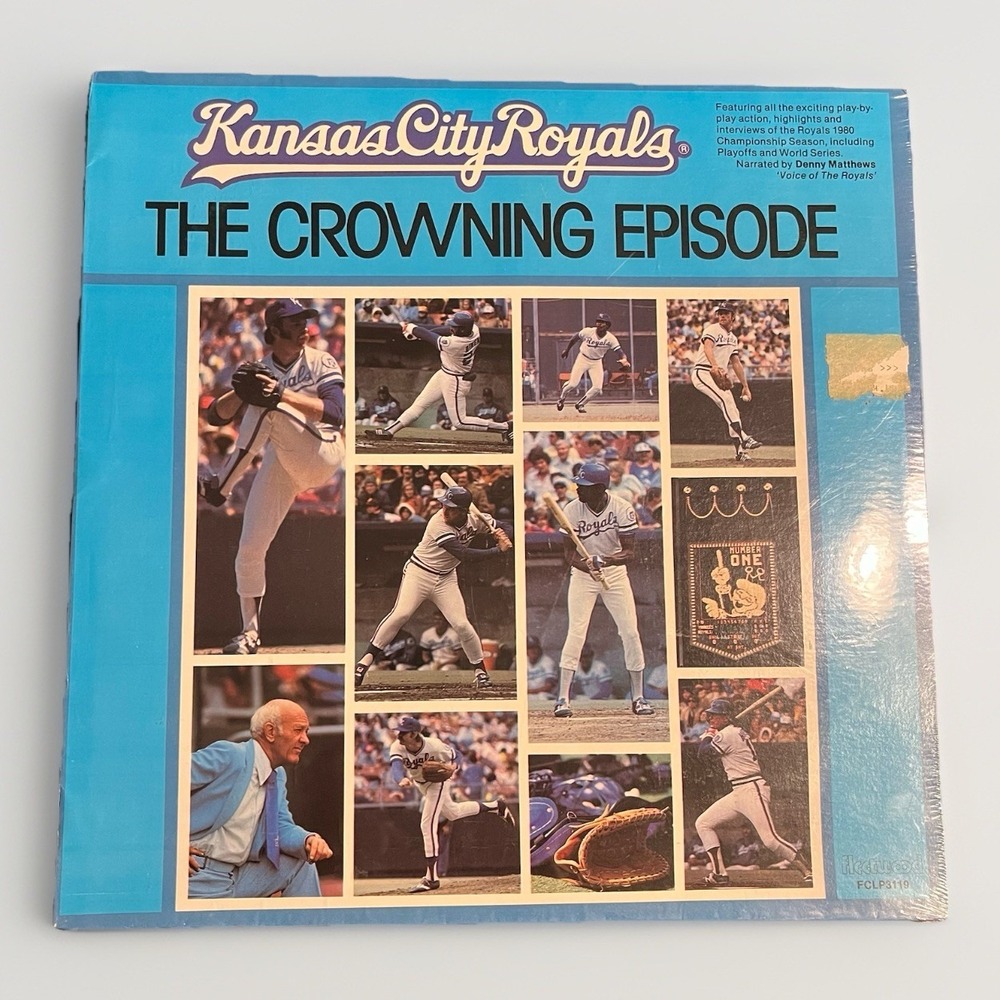 1980 Kansas City Royals The Crowning Episode Vinyl LP- SEALED New Denny Matthews